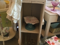 Vintage Rustic trunk/shelf