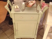Green side table