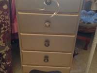 Gold four drawer