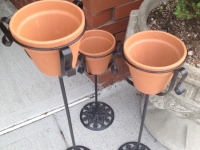 Metal planter set