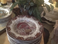 Vintage turkey dishes