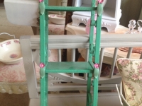 Shabby chic green shelf