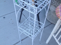 White plant stand