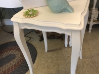 Vintage white side table