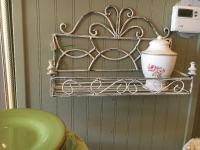 Vintage metal shelf