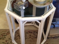 Vintage glass top table