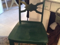 Vintage green chair