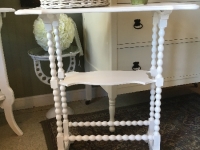 Vintage spindle leg table view 2