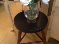 Hitchcock small black stool/plant stand