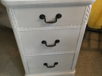 three drawer vintage side table