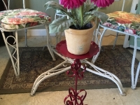 Vintage Red plant stand