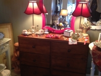 Six drawer small bureau / server