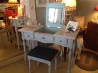 Vanity / Writing Desk and Stool - open