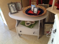 Gray side table