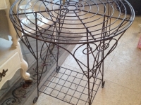 vintage iron table