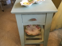 Vintage green side table