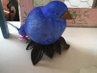 Blue bird lamp