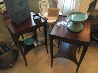 Pair of Mahogany end tables