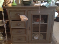 Grey shabby chic cabinet 