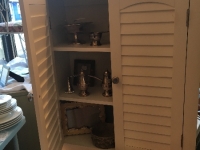 Shutter door small cabinet