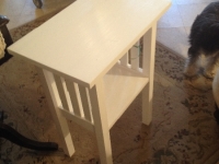 Small slat side table
