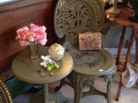 Small Green table and chair