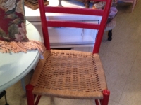 Vintage red chair