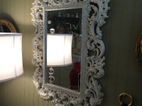 Shabby chic ornate mirror