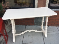 Vintage hall / sofa table on wheels