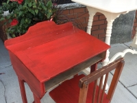 Red desk