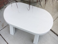 Fun vintage white step stool