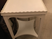 Pie crust vintage shabby chic table