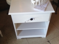 white-two-shelf-table